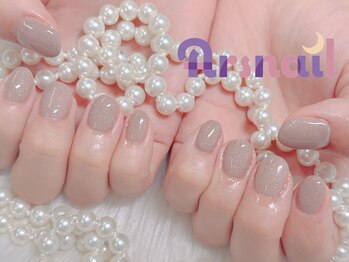 アルスネイル(Ars nail)/ベージュラメワンカラー