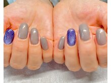 ラヴィネイル(La Vie Nail)/大人グレー/マグネット/秋ネイル