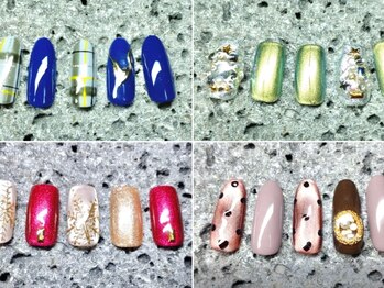 ユノネイル(Yuno nail)の写真/【当店超おすすめ◎】定額デザイン（オフ込み）/季節やトレンドにあったデザインご用意しております♪