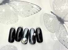 ネイルサロン&スクール ジーナ(GINA)/ブラック×シルバー