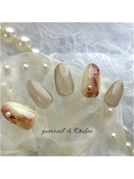 ピュアネイルアンドオンディーヌ/定額ミドルデザイン