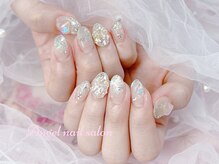 エンジェルネイルサロン(Angel nail salon)/リボンXラメグラデーション
