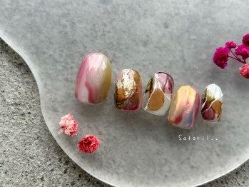 サトリネイルルーム 西宮北口(satori nail room)/flower＊+