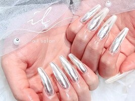 ロング×ミラーネイル