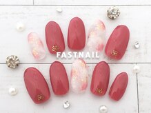 ファストネイル 立川店(FAST NAIL)/華やかニュアンスネイル￥5500