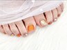 【フット★】ジェルワンカラー¥5940　フットバス、ケア付♪