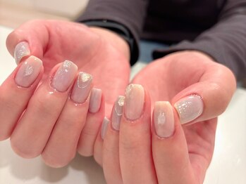 ブルーニュアンスネイル