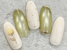 チェリーズネイル(Cherrys Nail)/チューリップ 春 フレンチネイル