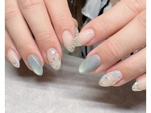 ビネイル(Binail)の雰囲気（ブルーマグネットにシェルで夏ネイルネイル◆◇）