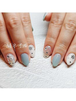 エムネイル(Ｍ)/_結晶ネイル_