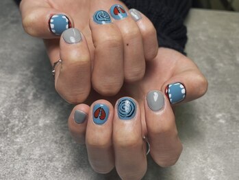 オムネイル 渋谷(HOMME NAIL)/デザインネイル ¥6.600