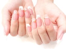 ネイルコレクション ピンク(Nail Collection Pink)/ジェル定額￥7990★斜めフレンチ