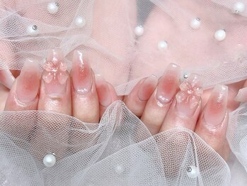 うるつやピンク×リボン