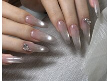 アモールビューティー 新宿店(Amor Beauty)/チップ長さだしマグネットネイル