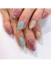 シンプルジェルネイル&本格ケア