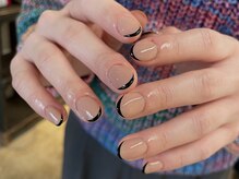 カセッタネイル(Casetta. nail)/black french 