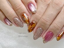 シマー(Shimmer)/べっ甲ネイルマロンマグ