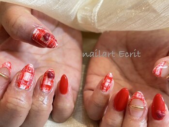 ネイルアート エクリ(Nail Art:Ecrit)/バレンタインネイル