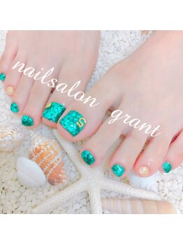 グラント(NAIL SALON&SCHOOL grant)/フットジェルネイル