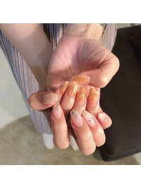 水彩画ネイル
