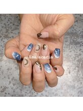 コア アカシア(Koa acacia)/Wave nail