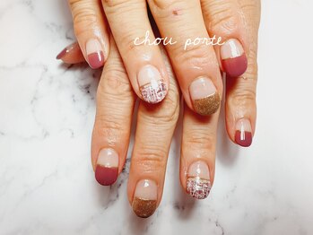 シュポルテ(chou porte)/ツイードネイル
