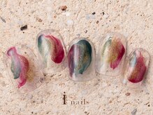 アイネイルズ 町田店(I nails)/クリア冬色ニュアンス6480円