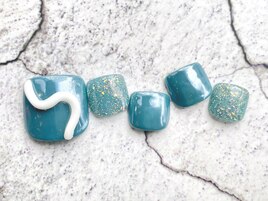 フットネイル×ねんどジェル