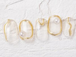 ゴールドぷっくりパール¥4800