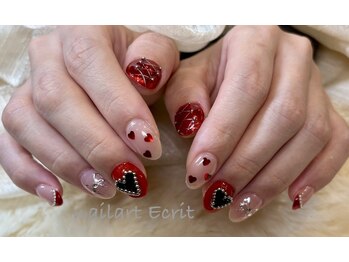 ネイルアート エクリ(Nail Art:Ecrit)/バレンタインネイル