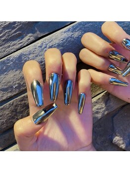 レイネイル アンド レイアイ 長嶺店(RAY NAIL & ray eye)/ロングミラーネイル