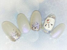アルセア 上野御徒町店(Alcea)/クリスマス　雪だるま　冬ネイル