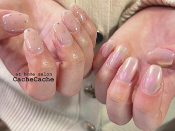 カシュカシュ(Cache Cache)/ピンクオーロラネイル