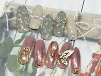 アン ジョーヌドラゴ/【自爪ネイル】くすみカラー