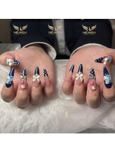 ヘブン ネイル 鶯谷(HEAVEN Nail)/Navy Nail Design 