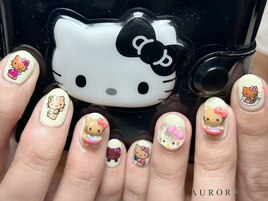 ネコ　パーツ　イエロー