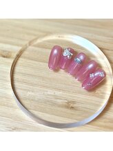 ファレノホワイト/定額デザインネイル/秋