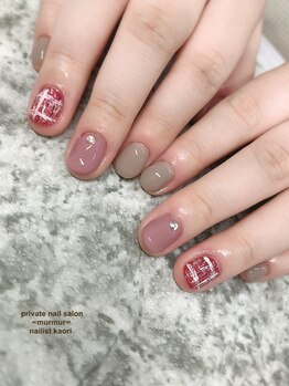 プライベート ネイルサロン マーマ(murmur)/ツイードネイル