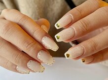 アイネイルズ 梅田店(I nails)/シンプルゴールドアシメ¥9700