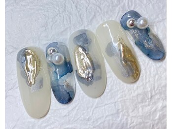 ラヴィネイル(La Vie Nail)/ニュアンス/大人可愛い/秋ネイル