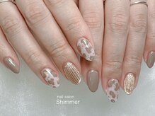 シマー(Shimmer)/レオパード×バカラネイル
