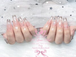 黒ー白ネイル