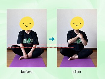 リルスペース(Rill Space)/ビフォーアフター(ヨガ)