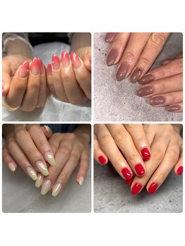 エムネイル(Ｍ)の写真/肌馴染みの良いカラーで上品な指先を演出！派手なネイルができない方にも◆ワンカラー/グラデ¥4400(オフ込)