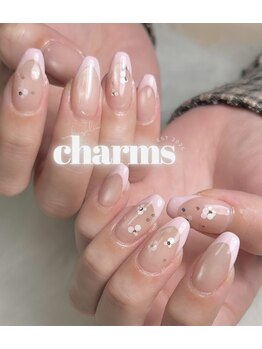チャームス(Charms)の写真/【何度でもお得に通っていただけます★】4週間以内の来店or次回予約で付け替えオフ無料◎指先からモチベUP!