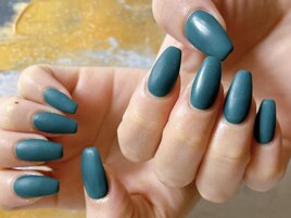 ワンカラーマットネイル