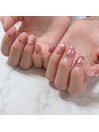 桜ピンクネイル