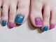 リノネイル(LINO NAIL)の写真/【22時まで営業☆ザ・モール仙台長町近く】まだまだフットネイルで可愛い足元に♪フット限定クーポン有◎