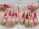 大人レッドネイル
