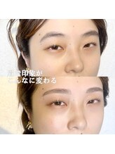 アイル(I’LL)/眉ワックスで平行アーチ眉